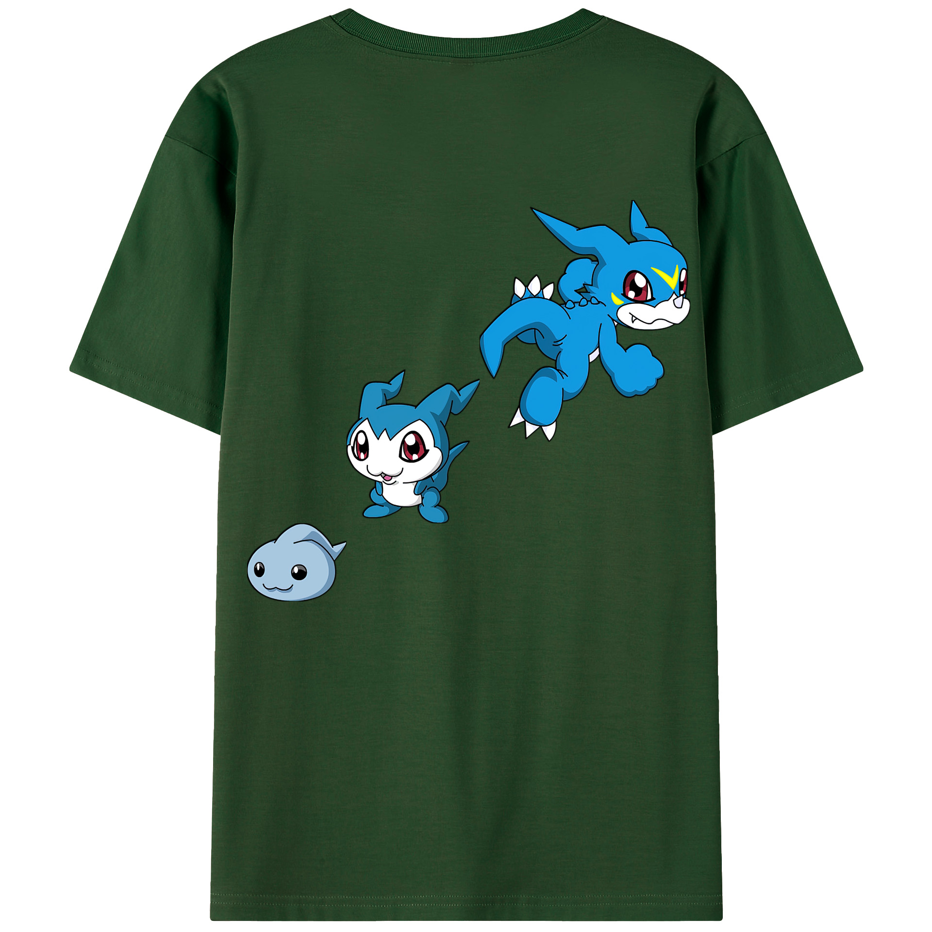 （画像用） Digimon デジタルモンスター/デジモン 綿100％半袖Tシャツ（背面プリント）